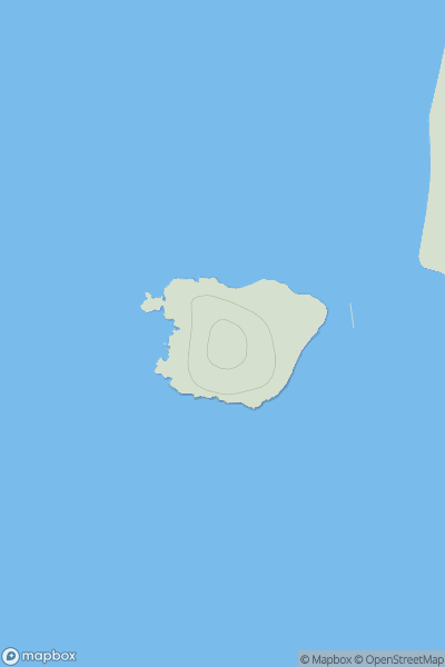 Thumbnail image for Orasaigh [North Uist, South Uist and Nearby Islands] [NF726172] showing contour plot for surrounding peak